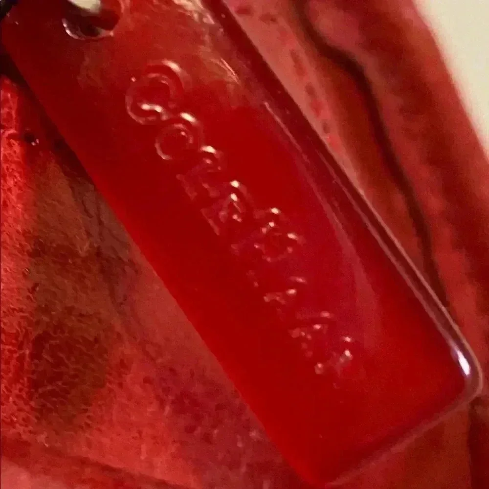 Cole Haan red leather satchel handbag